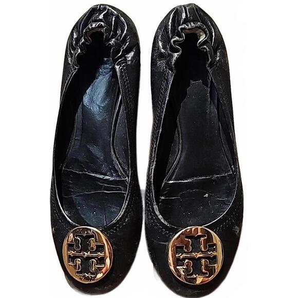 Tory Burch Reva Ballet Slipper Size 8 black - Picture 1 of 5